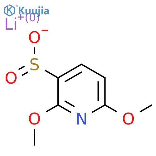 Lithium;2,6-dimethoxypyridine-3-sulfinate structure