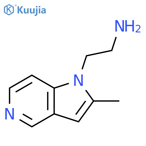 2-{2-methyl-1H-pyrrolo3,2-cpyridin-1-yl}ethan-1-amine structure