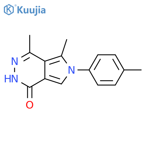4,5-dimethyl-6-(4-methylphenyl)-1H,2H,6H-pyrrolo3,4-dpyridazin-1-one structure