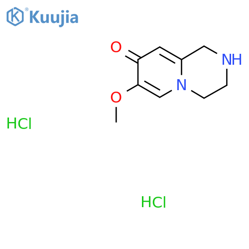 7-methoxy-1H,2H,3H,4H,8H-pyrido1,2-apyrazin-8-one dihydrochloride structure