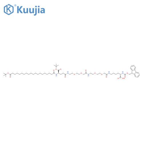 Fmoc-L-Lys[C20-OtBu-Glu(OtBu)-AEEA-AEEA]-OH structure