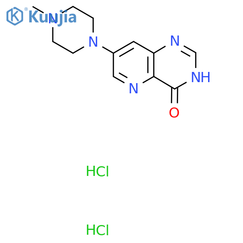 7-(4-Methylpiperazin-1-yl)-3H-pyrido[3,2-d]pyrimidin-4-one;dihydrochloride structure