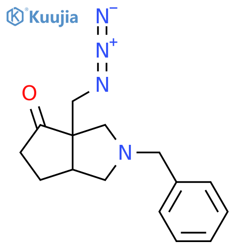 3a-(Azidomethyl)-2-benzyl-octahydrocyclopenta[c]pyrrol-4-one structure