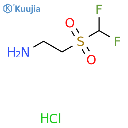 2-difluoromethanesulfonylethan-1-amine hydrochloride structure