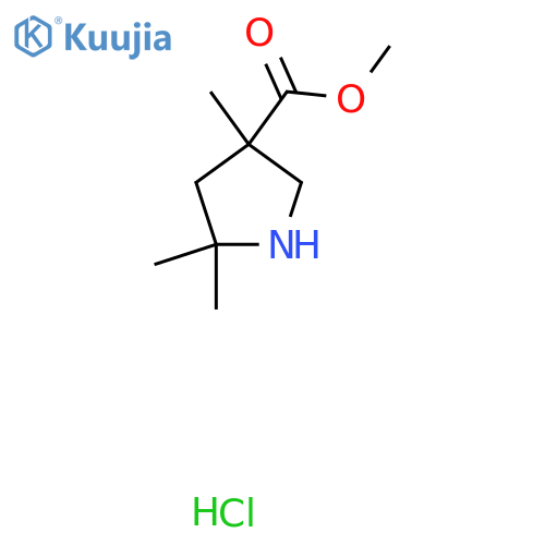 Methyl 3,5,5-trimethylpyrrolidine-3-carboxylate;hydrochloride structure