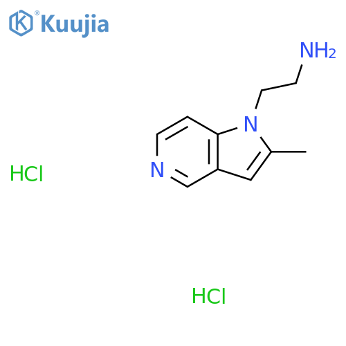 2-{2-methyl-1H-pyrrolo3,2-cpyridin-1-yl}ethan-1-amine dihydrochloride structure