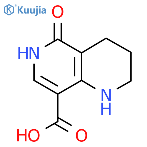 5-Hydroxy-1,2,3,4-tetrahydro-1,6-naphthyridine-8-carboxylic acid structure