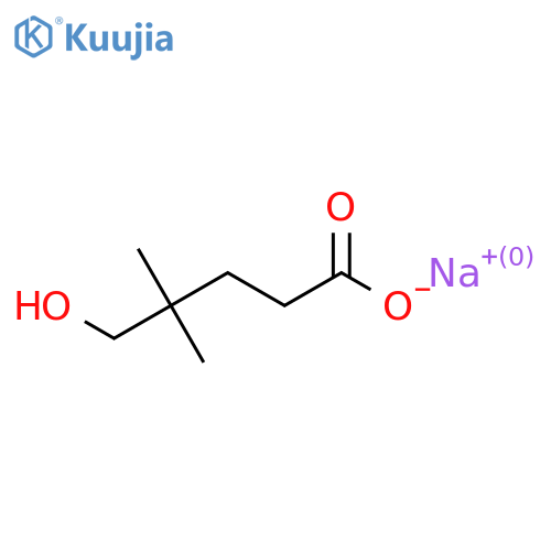sodium 5-hydroxy-4,4-dimethylpentanoate structure