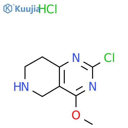 2-chloro-4-methoxy-5H,6H,7H,8H-pyrido4,3-dpyrimidine hydrochloride structure