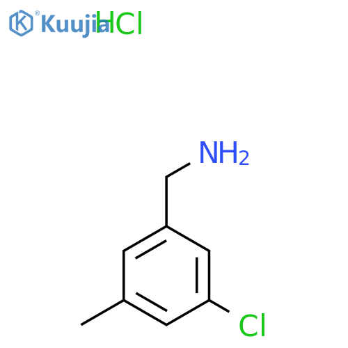 1-(3-chloro-5-methylphenyl)methanamine hydrochloride structure