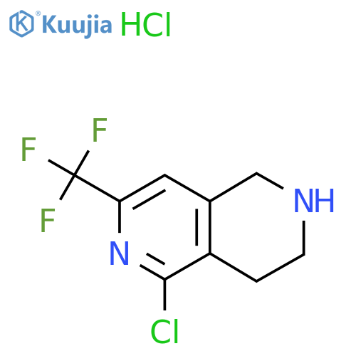 5-Chloro-7-(trifluoromethyl)-1,2,3,4-tetrahydro-2,6-naphthyridine hydrochloride structure