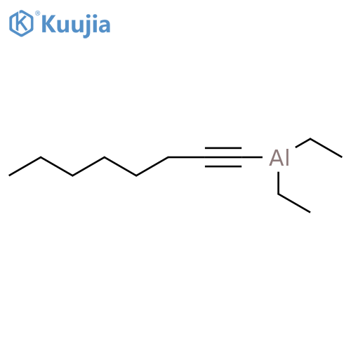Aluminum, diethyl-1-octynyl- structure