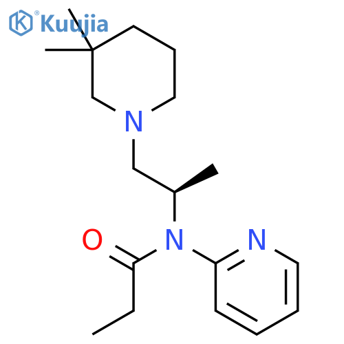 (R)-(-)-N-(2-Pyridyl)-1-(3,3-dimethylpiperidino)-2-aminopropan [German] structure