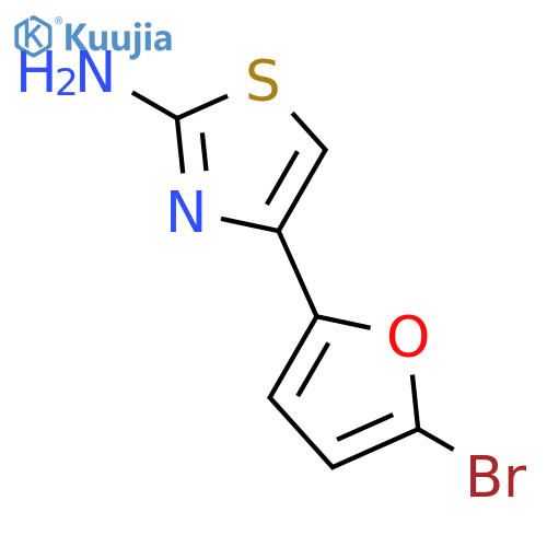 2-Thiazolamine, 4-(5-bromo-2-furanyl)- structure