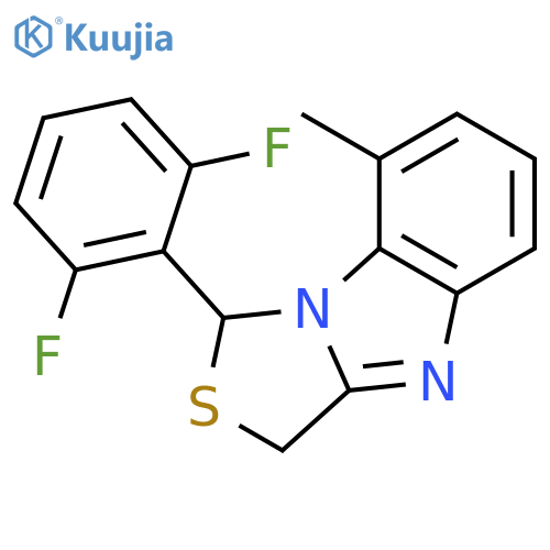 1H,3H-Thiazolo[3,4-a]benzimidazole, 1-(2,6-difluorophenyl)-8-methyl- structure