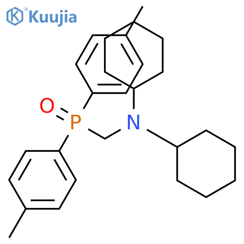 Cyclohexanamine,N-[[bis(4-methylphenyl)phosphinyl]methyl]-N-cyclohexyl- structure