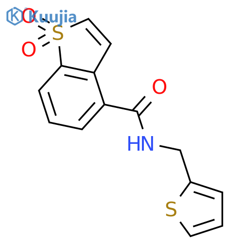 Benzo[b]thiophene-4-carboxamide, N-(2-thienylmethyl)-, 1,1-dioxide structure