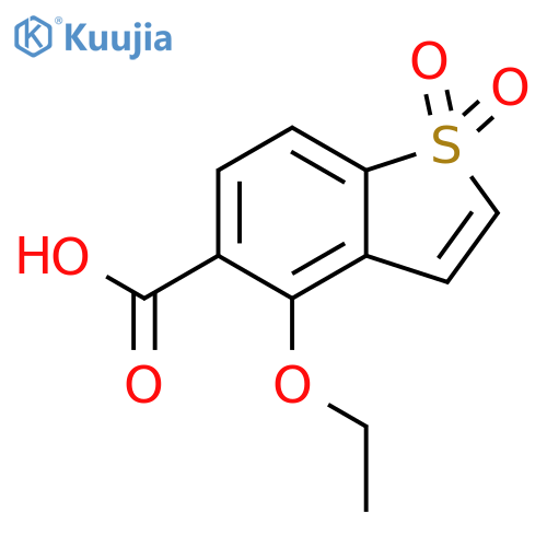 BENZO[B]THIOPHENE-5-CARBOXYLIC ACID, 4-ETHOXY-, 1,1-DIOXIDE structure