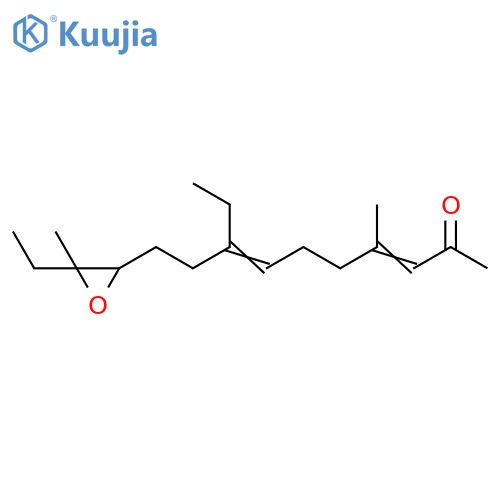 3,7-Decadien-2-one, 8-ethyl-10-(3-ethyl-3-methyloxiranyl)-4-methyl- structure