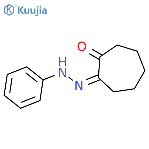 1,2-Cycloheptanedione, mono(phenylhydrazone), (E)- (8CI) structure
