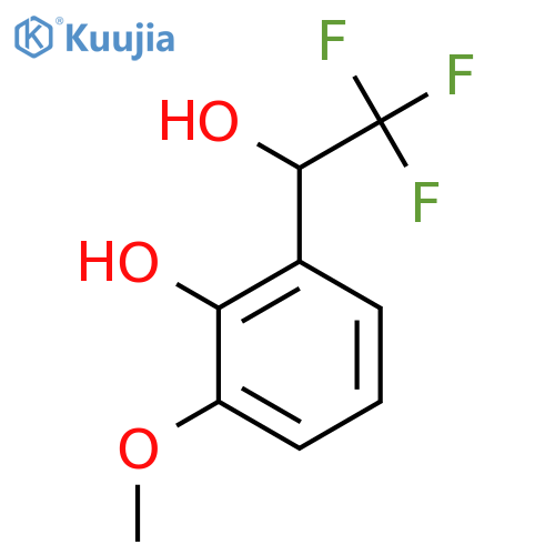 2-Methoxy-6-(2,2,2-trifluoro-1-hydroxyethyl)phenol structure