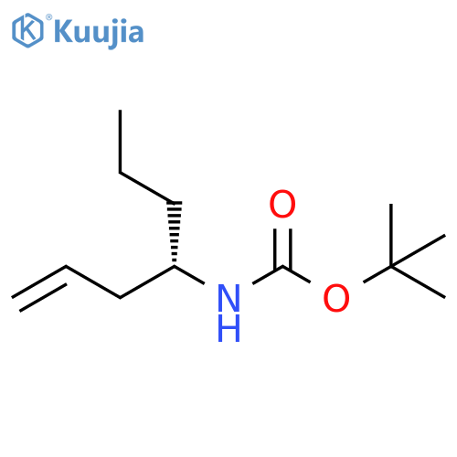 Carbamic acid,[(1S)-1-propyl-3-butenyl]-, 1,1-dimethylethyl ester (9CI) structure