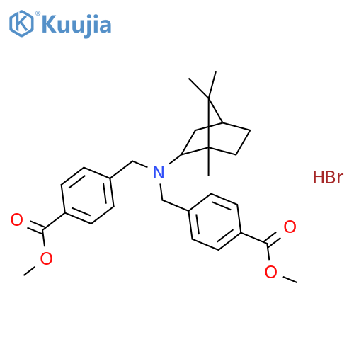 (p-Toluic acid, a,a'-(2-bornylimino)di-, dimethyl ester, hydrobromide,endo-(à)- (8CI) ) structure
