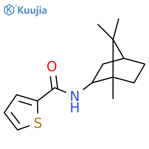 2-Thiophenecarboxamide,N-[(1R,2S,4R)-1,7,7-trimethylbicyclo[2.2.1]hept-2-yl]-, rel- structure