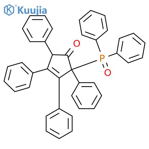 2-Diphenylphosphinyl-2,3,4,5-tetraphenyl-3-cyclopenten-1-one structure