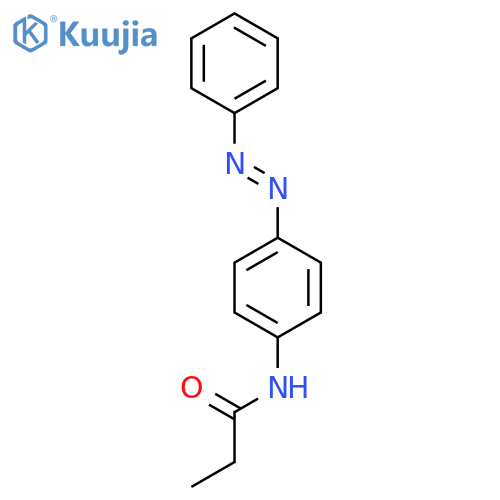 Propanamide, N-[4-(phenylazo)phenyl]- structure