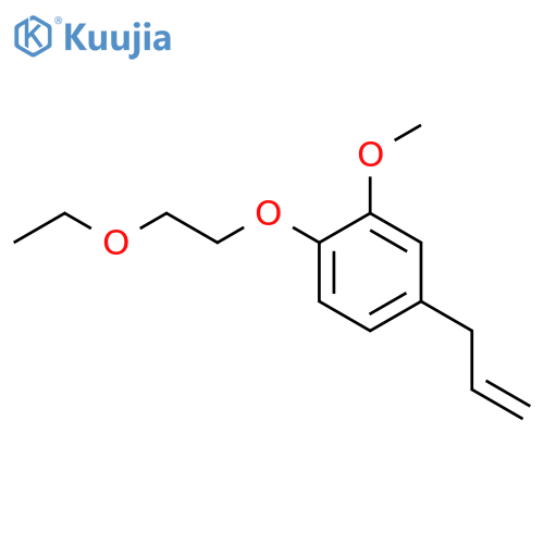 1-(2-Ethoxyethoxy)-2-methoxy-4-(2-propen-1-yl)benzene structure