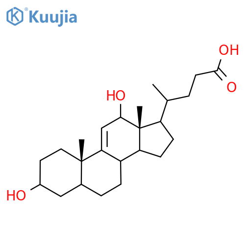 3a,12a-Dihydroxy-5b-chol-9(11)-enic Acid structure