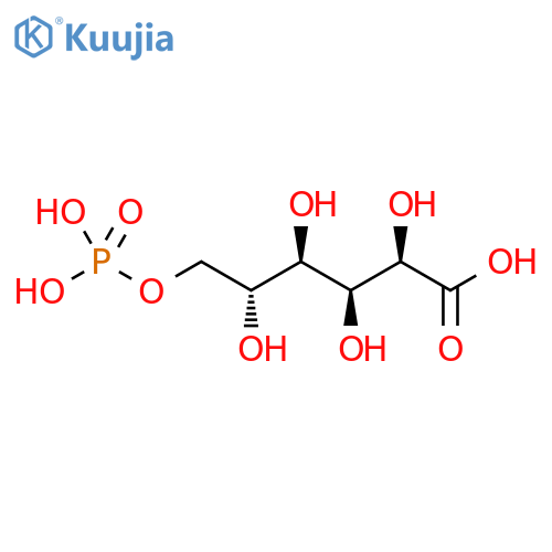 D-Gluconic acid, 6-(dihydrogen phosphate) structure
