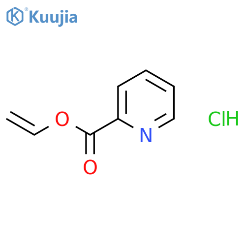 2-Pyridinecarboxylic acid, ethenyl ester, hydrochloride structure