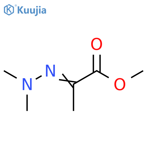 Propanoic acid, 2-(2,2-dimethylhydrazinylidene)-, methyl ester structure