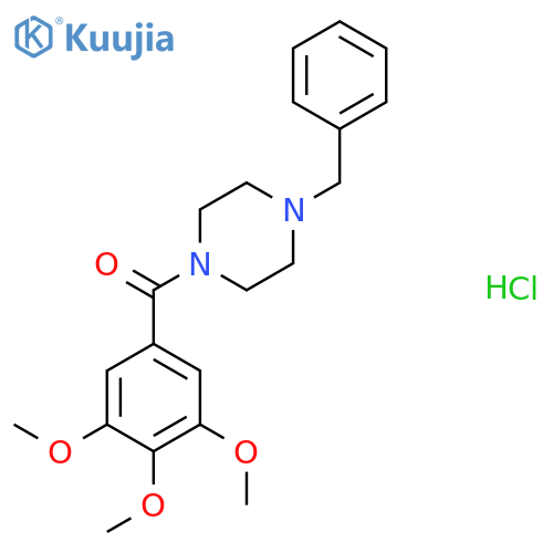 1-benzyl-4-(3,4,5-trimethoxybenzoyl)piperazine hydrochloride structure