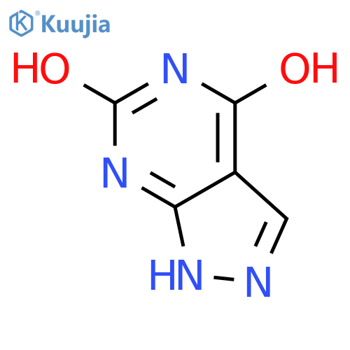 4,6-Dihydroxypyrazolo3,4-dpyrimidine structure