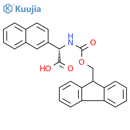 (S)-[(9H-FLUOREN-9-YLMETHOXYCARBONYLAMINO)]-NAPHTHALEN-2-YL-ACETIC ACID structure