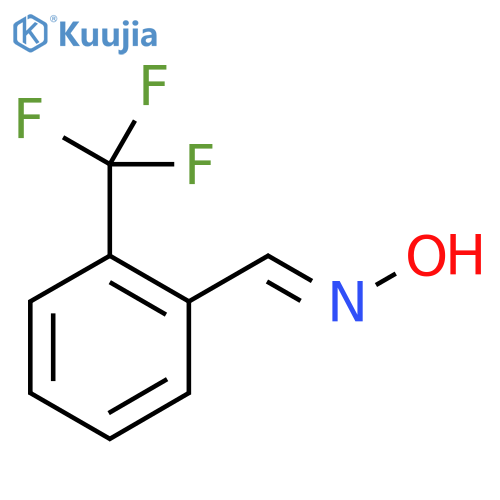 (E)-N-{2-(trifluoromethyl)phenylmethylidene}hydroxylamine structure