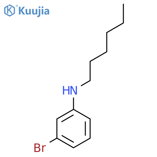 3-Bromo-N-hexylaniline structure