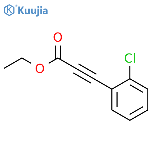 (2-chloro-phenyl)-propynoic acid ethyl ester structure
