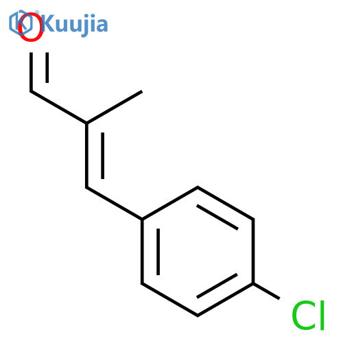 3-(4-chlorophenyl)-2-methylprop-2-enal structure