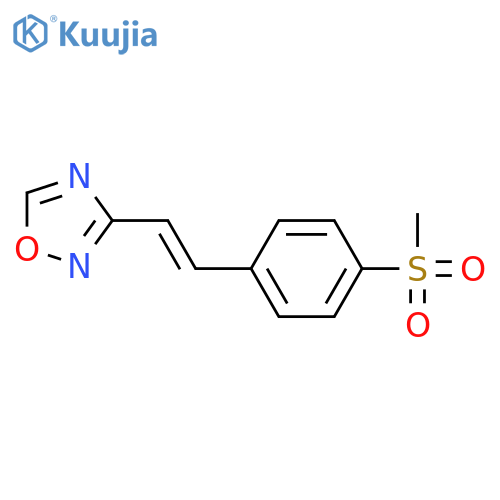 1,2,4-Oxadiazole,3-[(1E)-2-[4-(methylsulfonyl)phenyl]ethenyl]- structure