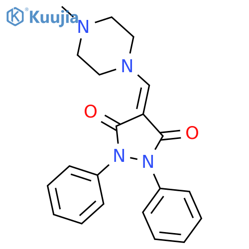 3,5-Pyrazolidinedione,4-[(4-methyl-1-piperazinyl)methylene]-1,2-diphenyl- structure