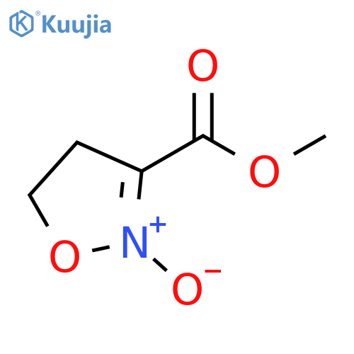 2-Isoxazoline-3-carboxylicacid,methylester,2-oxide(8CI) structure