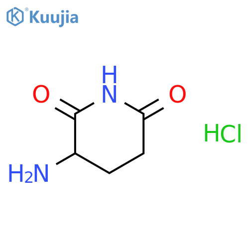 3-Aminopiperidine-2,6-dione hydrochloride structure
