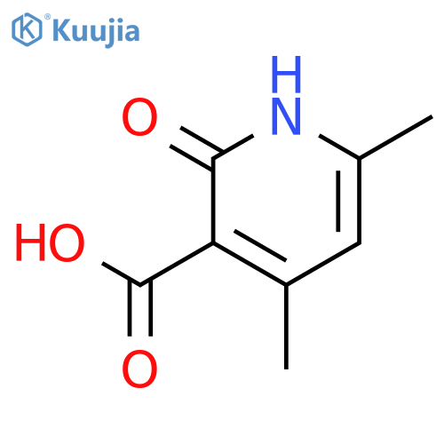 2-hydroxy-4,6-dimethylpyridine-3-carboxylic acid structure