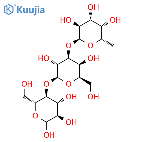 D-Glucopyranose,O-6-deoxy-a-L-galactopyranosyl-(1®3)-O-b-D-galactopyranosyl-(1®4)- structure