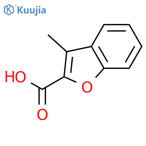 3-methyl-1-benzofuran-2-carboxylic acid structure