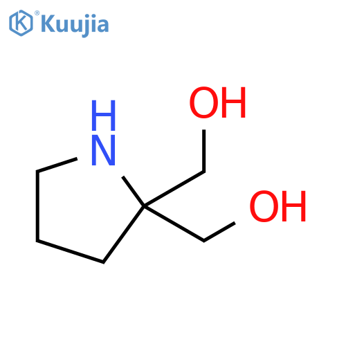 2-(hydroxymethyl)pyrrolidin-2-ylmethanol structure